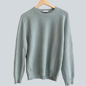 PT Torino Italy Wool Cashmere Crewneck Green Ribbed Sweater Men’s Sz IT 48 US M